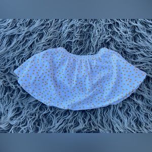 June and January Polka Dot Twirl Skirt Orange White 12/24 Months.